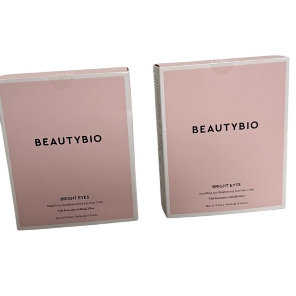 Beauty Bio Other - TWO Boxes Beauty Bio Bright Eyes Gel Eye Mask Treatments 30 pairs NEW